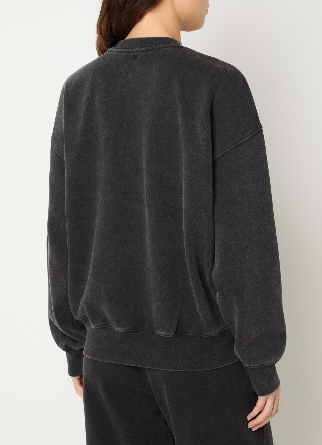 Björn Borg Studio sweater met logoborduring - achterkant 4 antraciet