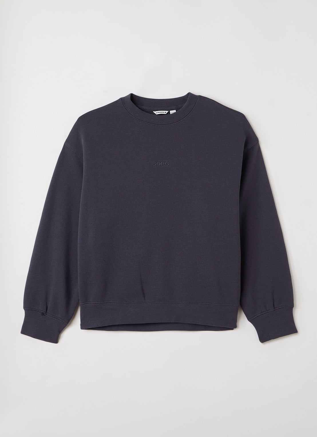 Björn Borg Sweater met logoborduring - voorkant indigo