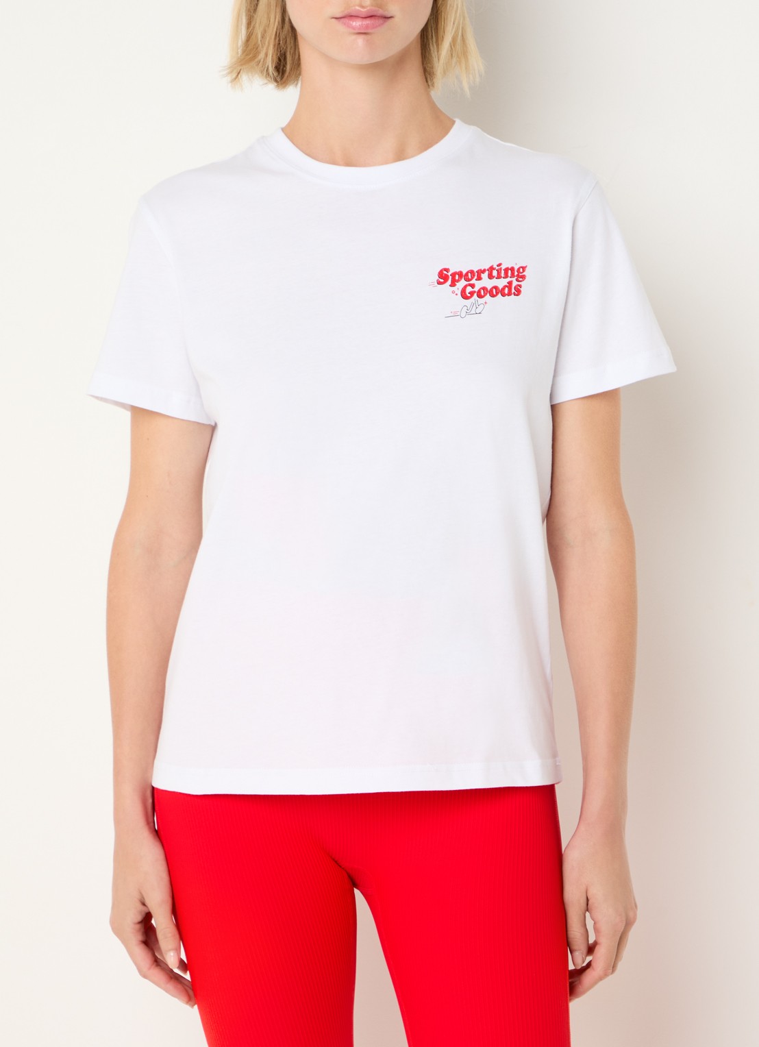 Björn Borg T-shirt met front- en backprint - achterkant wit