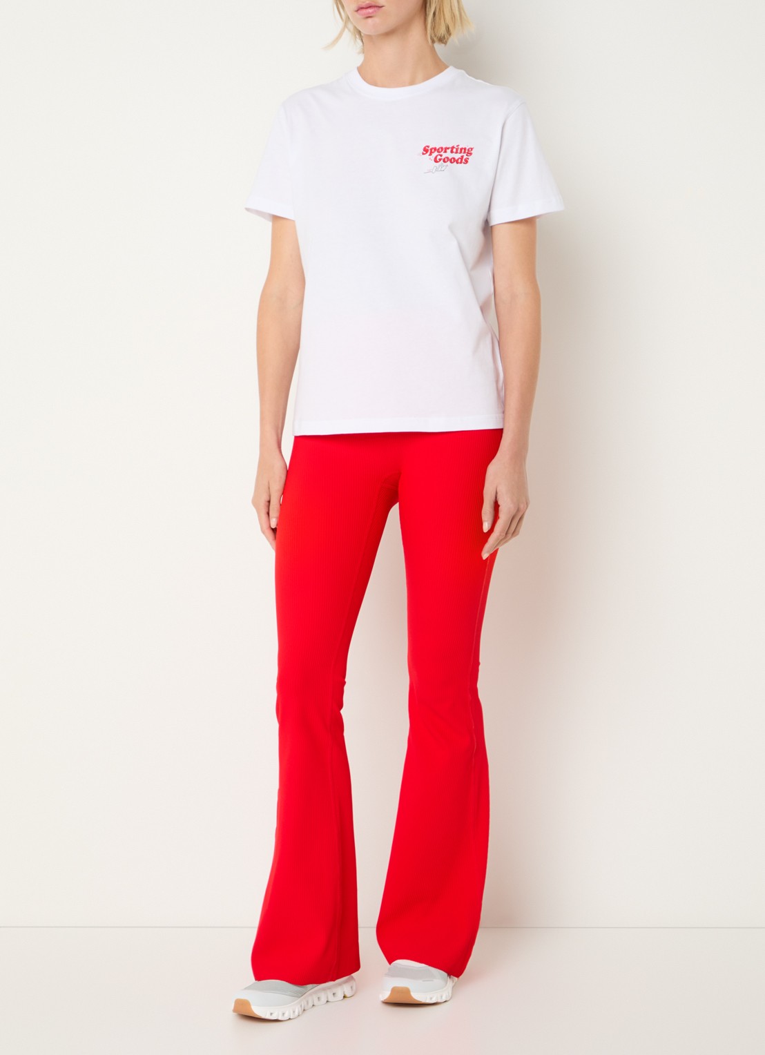 Björn Borg T-shirt met front- en backprint - voorkant 4 wit