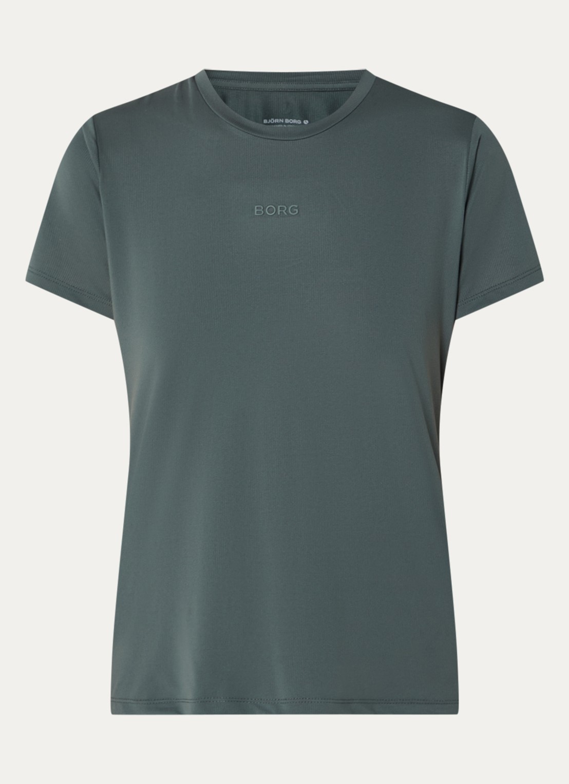 Björn Borg T-shirt met logo - voorkant groen