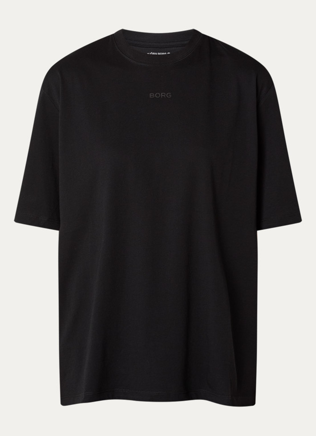 Björn Borg T-shirt met logoprint - voorkant 2 zwart