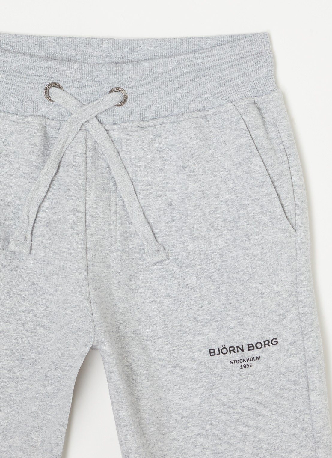 Björn Borg Tapered fit joggingbroek met steekzakken - detail 3 grijsmele