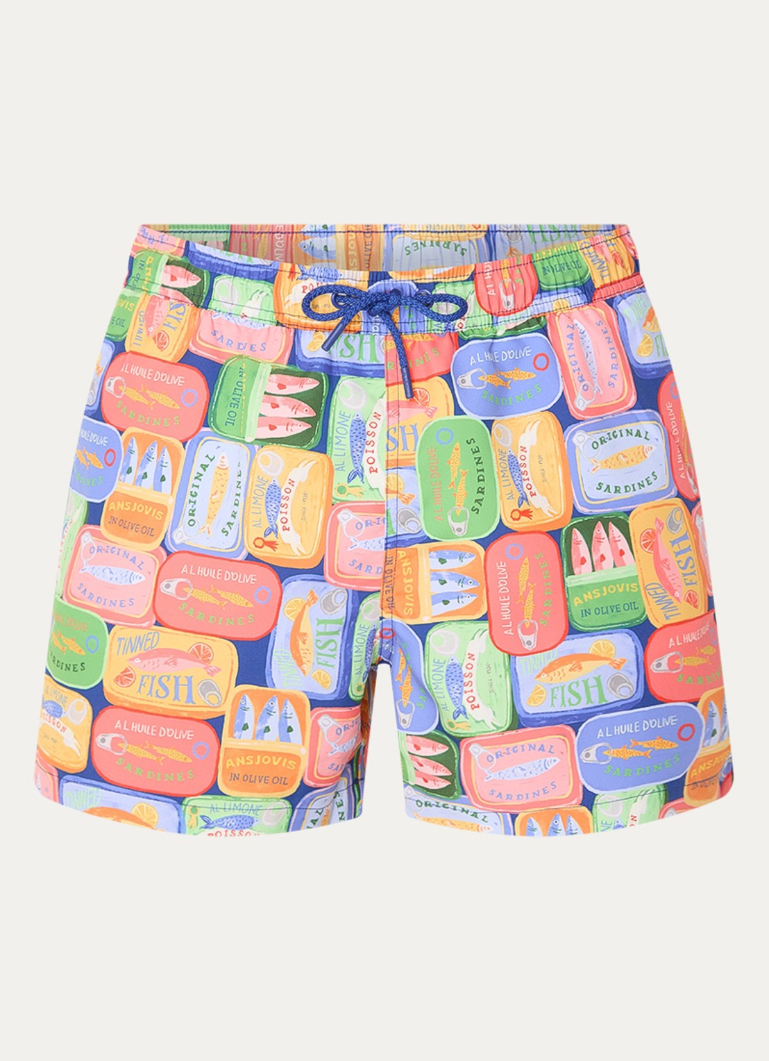 Björn Borg Zwemshort met print - voorkant 3 blauw