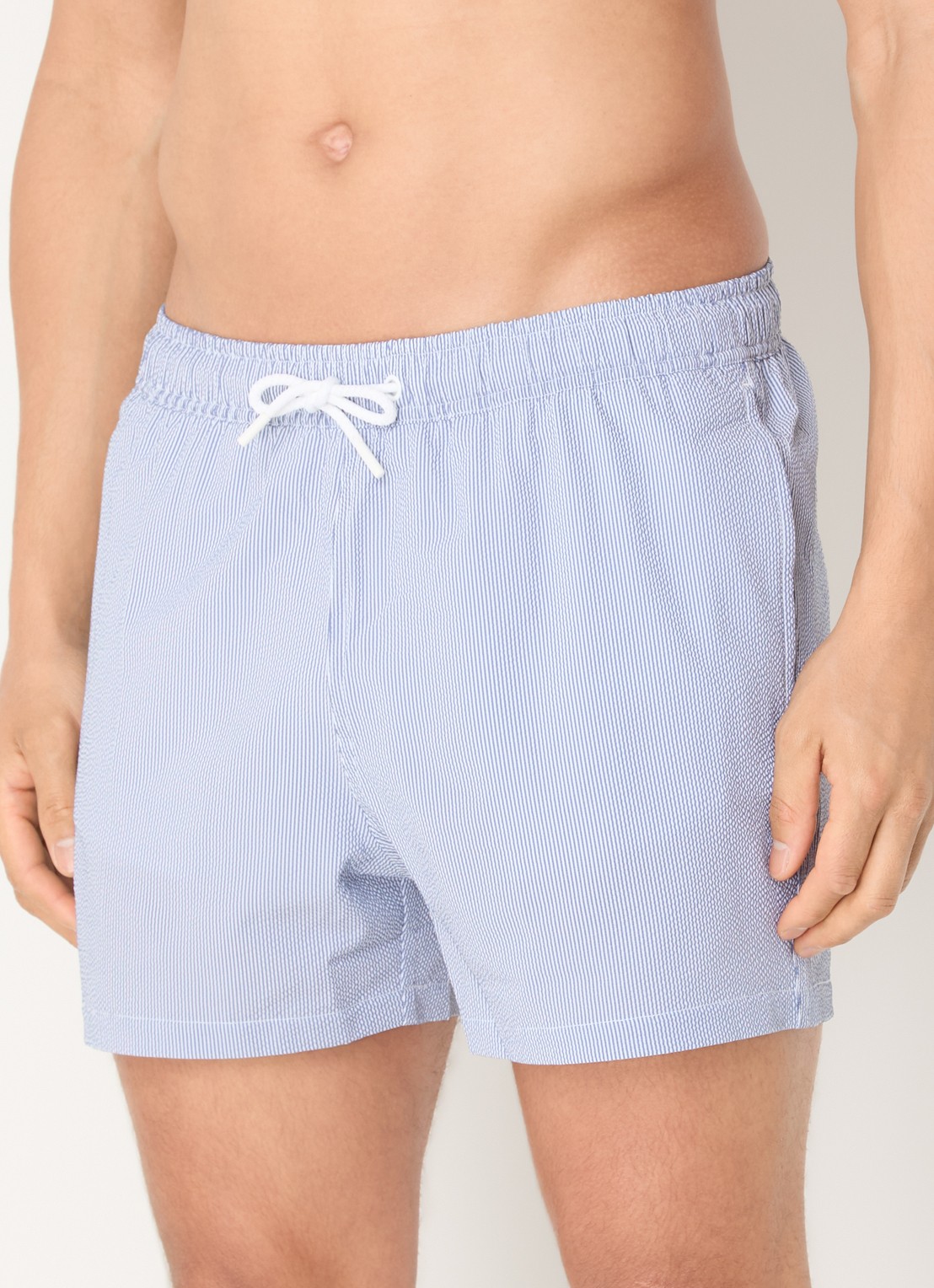 Björn Borg Zwemshorts met streepprint - detail donkerblauw