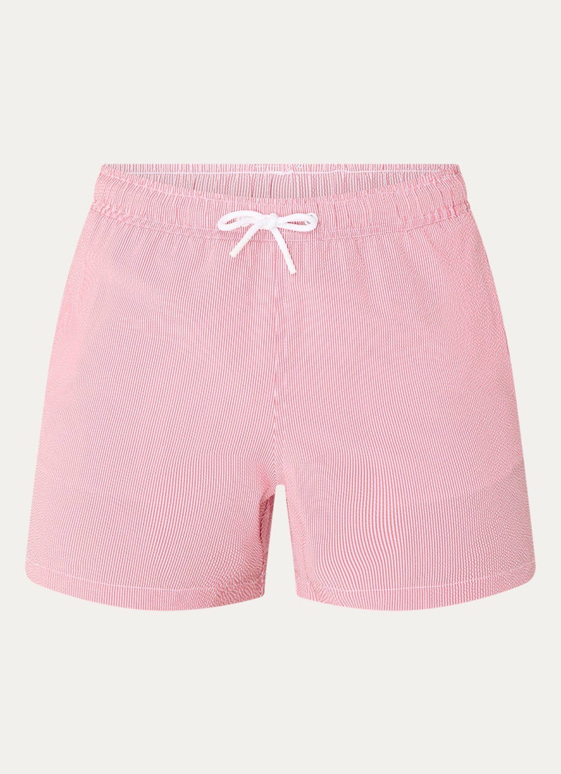 Björn Borg Zwemshorts met streepprint - voorkant kersenrood