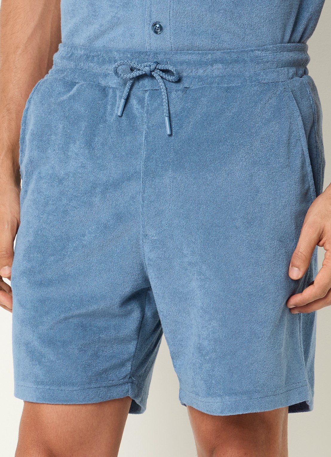 Björn Borg Zwemshorts van badstof - detail royalblauw