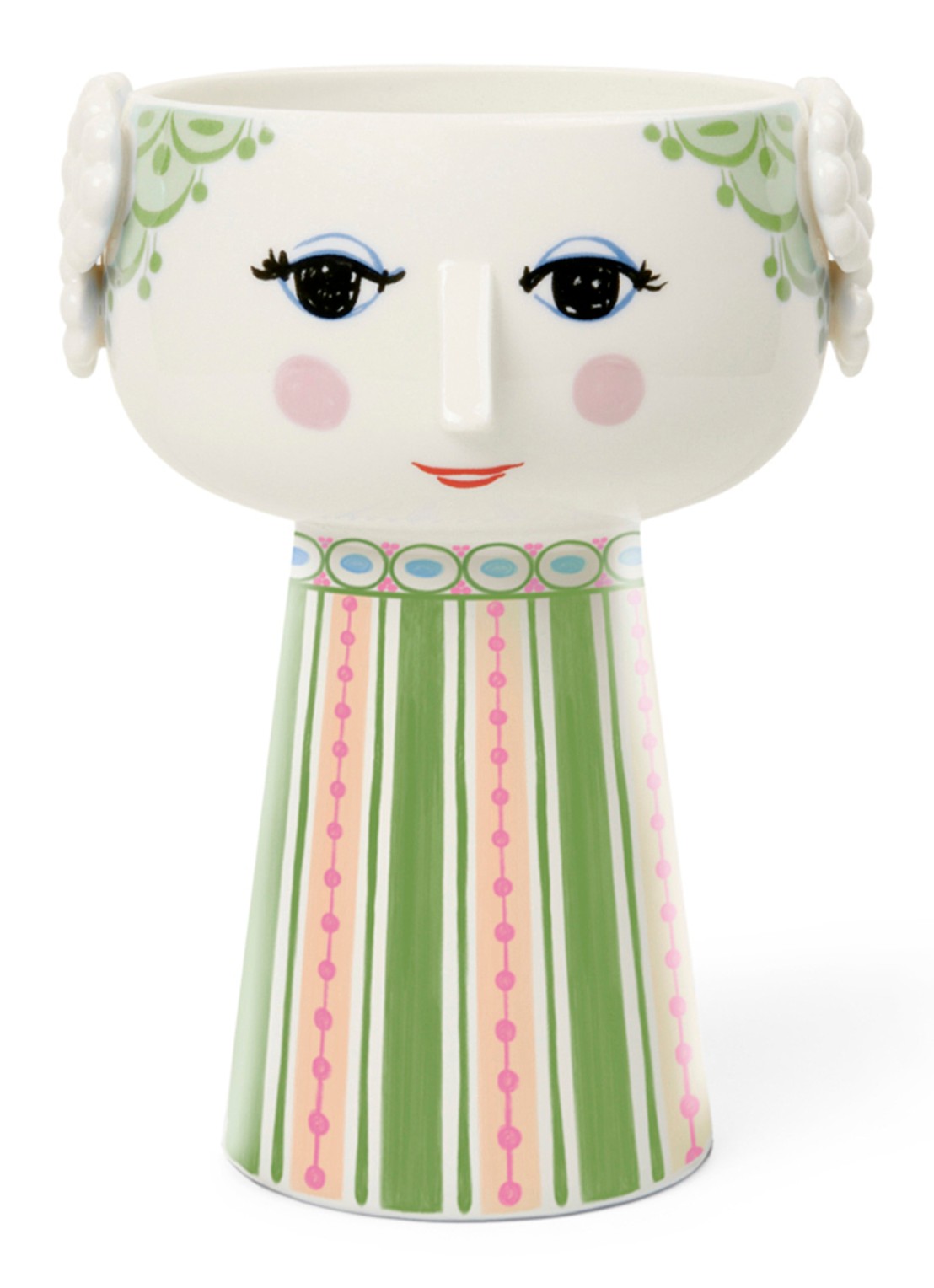 Bjørn Wiinblad Eva schaal 24 cm  - voorkant 6 roze
