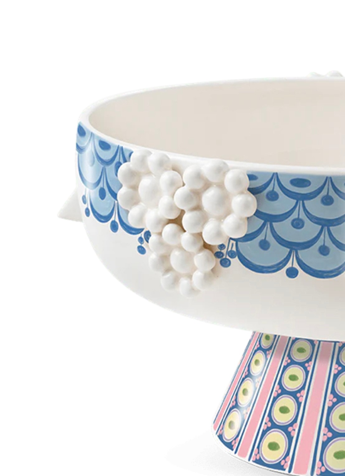 Bjørn Wiinblad Eva schaal 24 cm  - detail blauw
