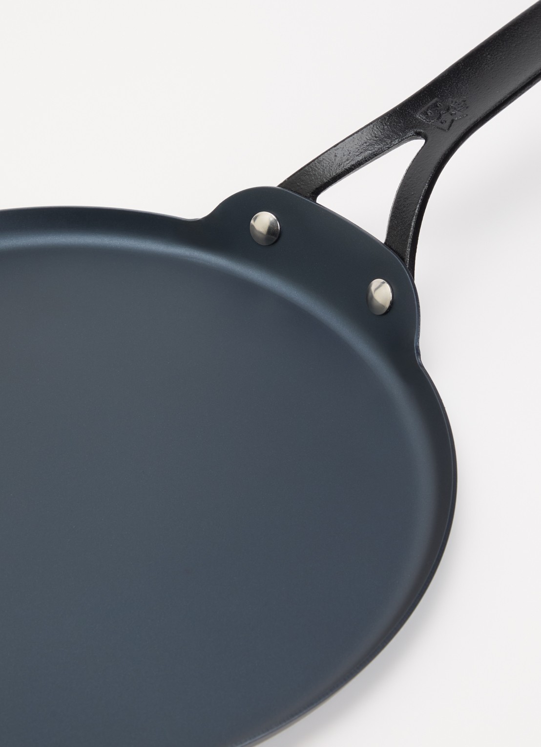 BK Black Steel pannenkoekenpan 26 cm  - voorkant 2 zwart