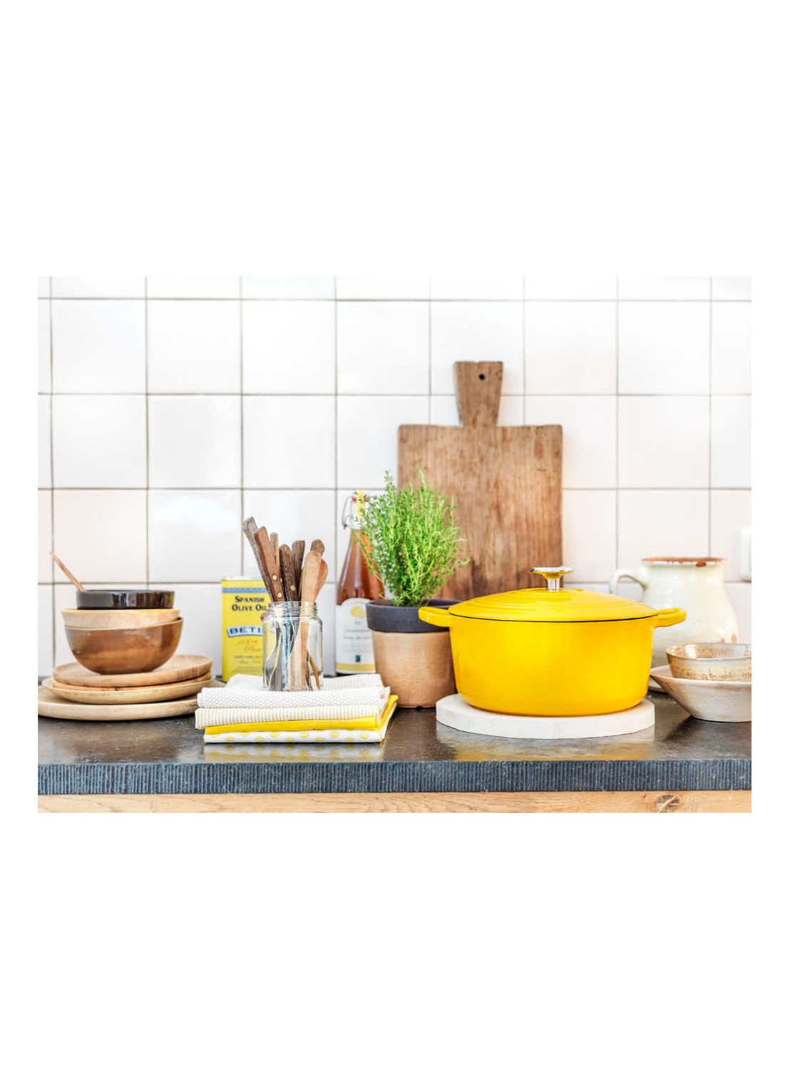 BK Bourgogne braadpan Ø24 cm - voorkant 2 geel