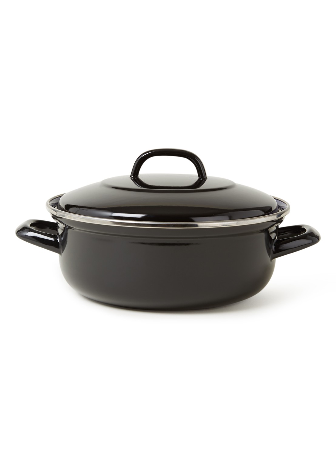 BK Fortalit braad-/stoofpan Ø26 cm - voorkant zwart