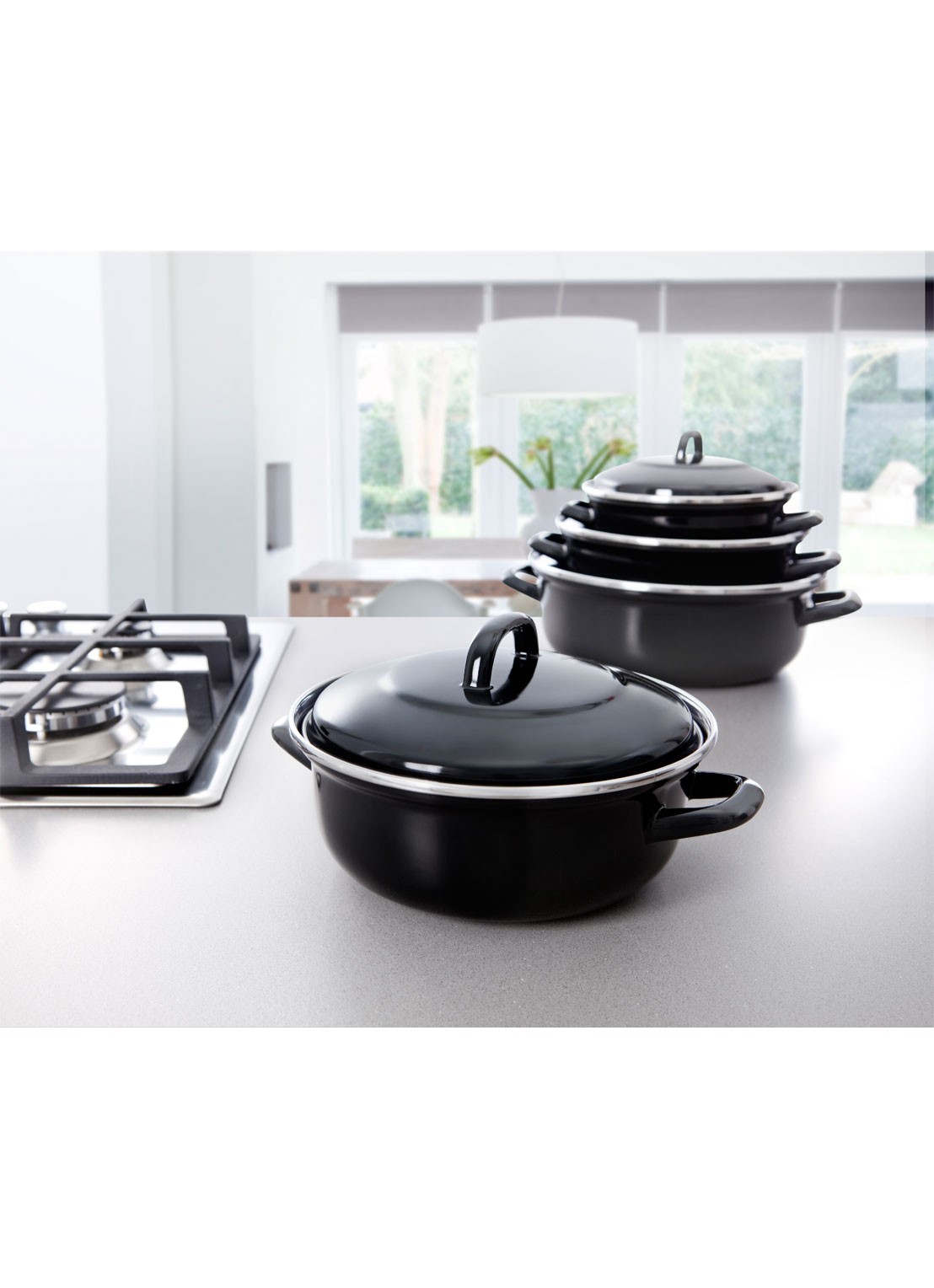 BK Fortalit braadpan Ø28 cm - voorkant zwart