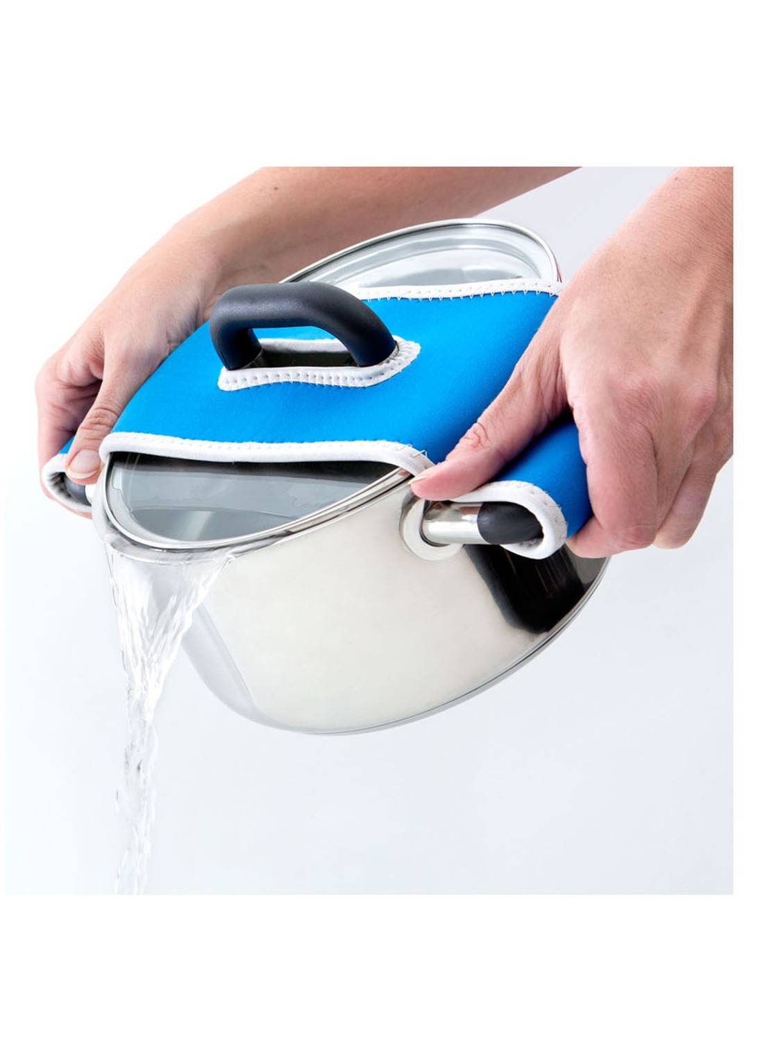 BK Mr. Gripper pannenlap - detail 3 blauw