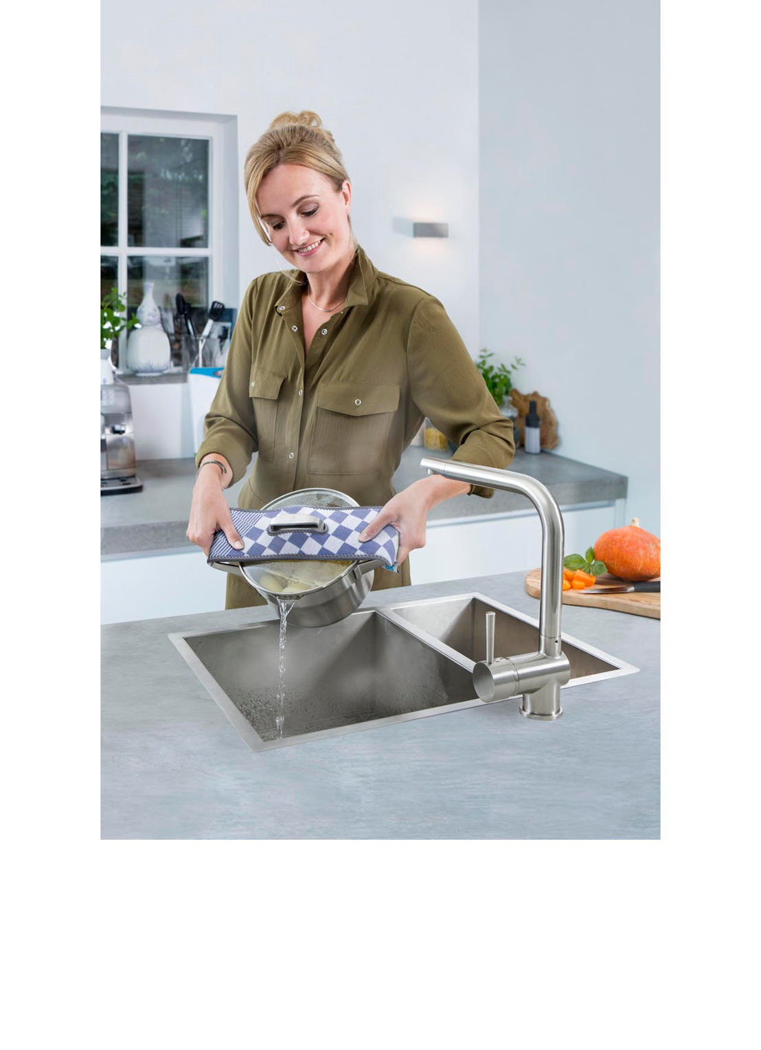 BK Mr. Gripper pannenlap - voorkant 2 blauw