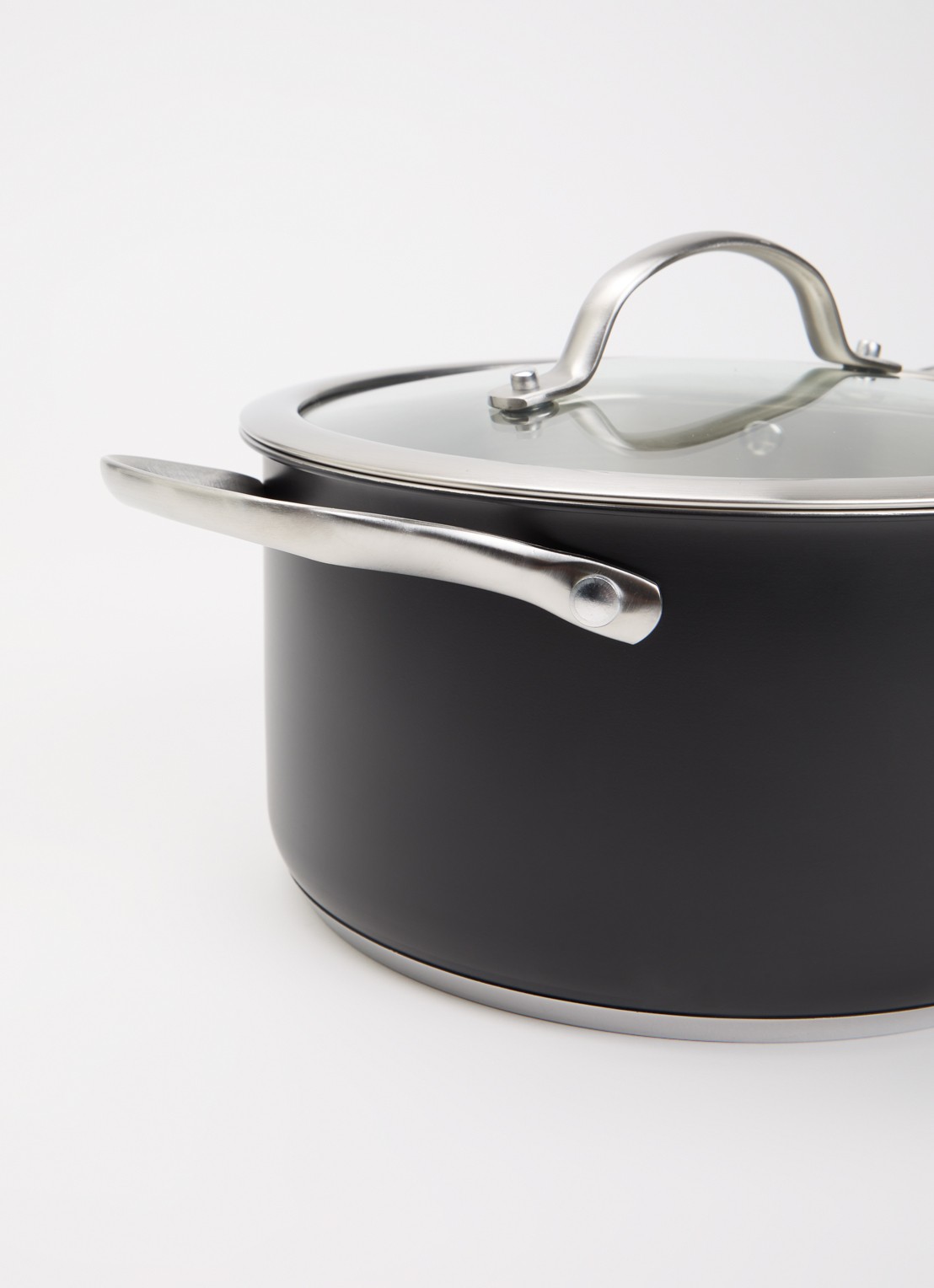 BK Purity Black pannenset 4-delig - detail 3 zwart
