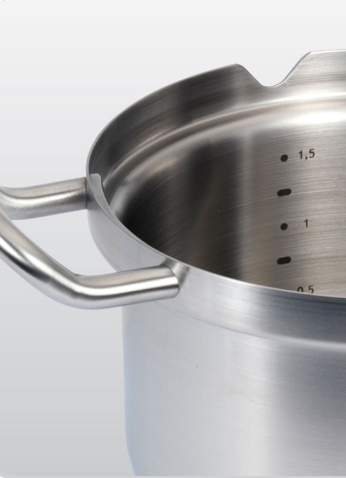 BK Q-Linair Master pannenset met glazen deksels, 4-delig - detail 2 zilver