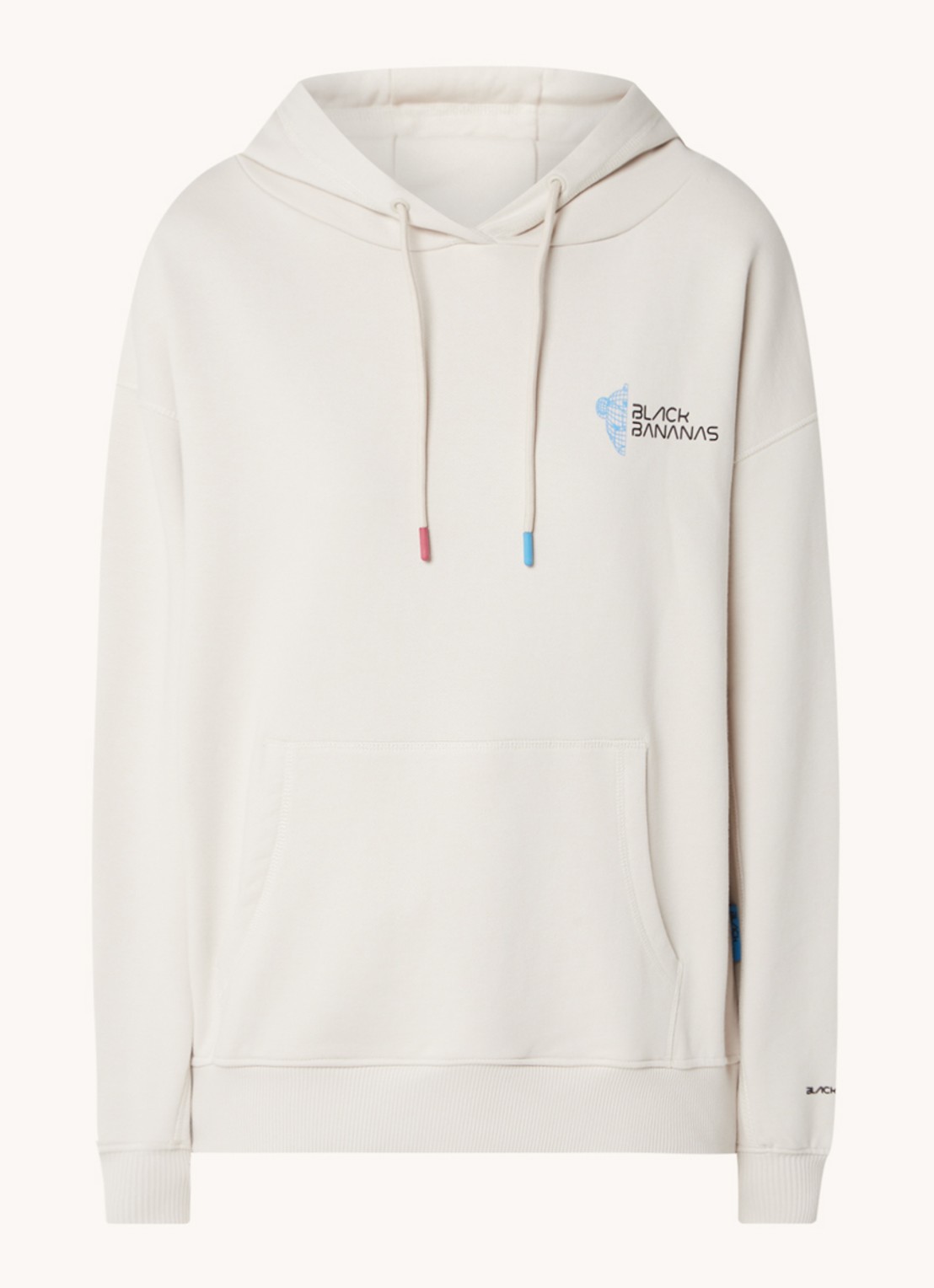 Black Bananas Eclipse hoodie met logo - voorkant 4 zand
