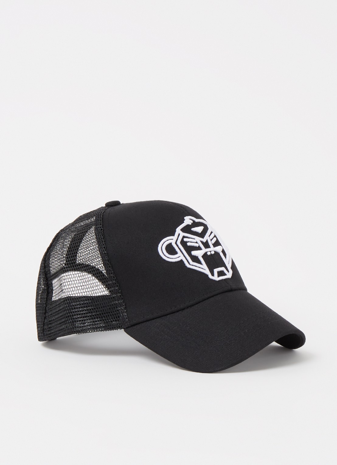 Black Bananas Pet met logoborduring - voorkant zwart