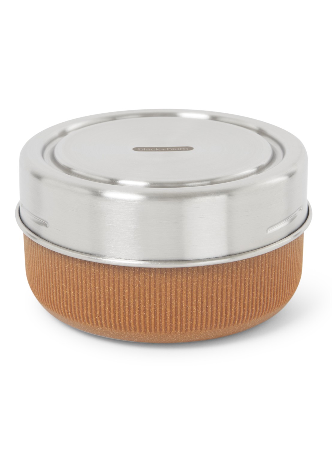 Black + Blum glazen lunchbox  - voorkant 2 zilver