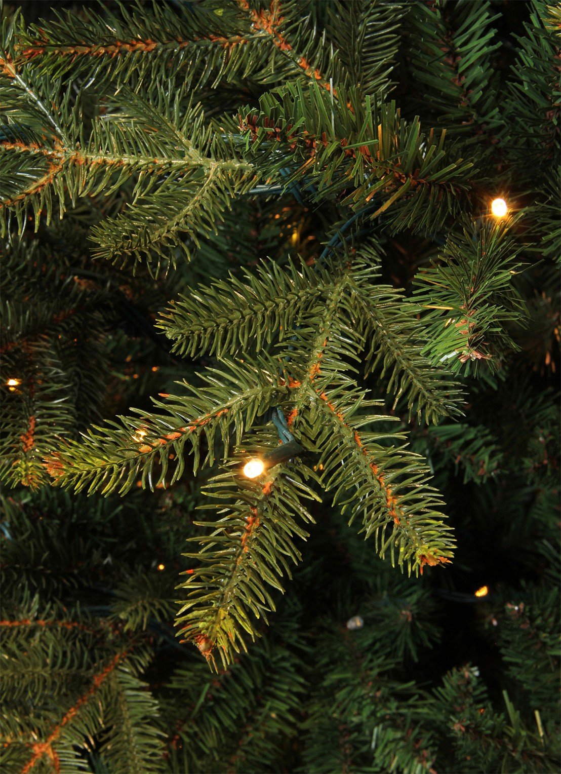Black box Frasier kunstkerstboom met LED verlichting 215 cm - detail 4 groen