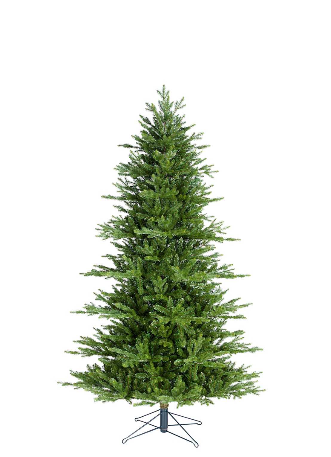 Black box Macallan kunstkerstboom met LED verlichting 185 cm - voorkant 4 groen