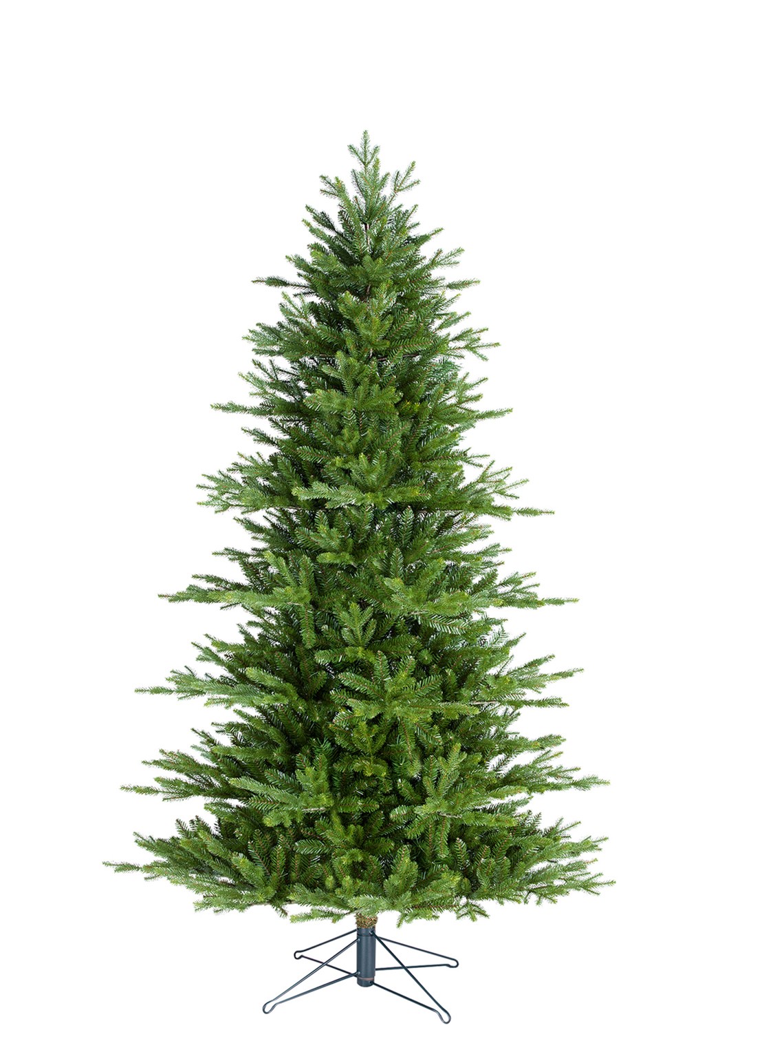 Black box Macallan kunstkerstboom met LED verlichting 215 cm - voorkant 4 groen