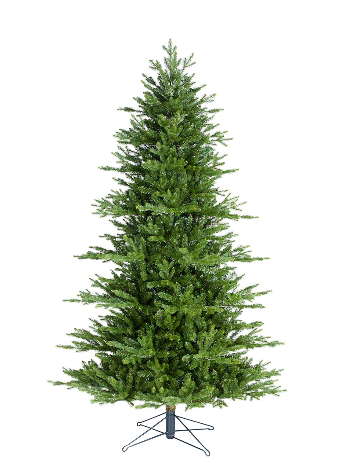 Black box Macallan kunstkerstboom met LED verlichting 230 cm - voorkant 3 groen