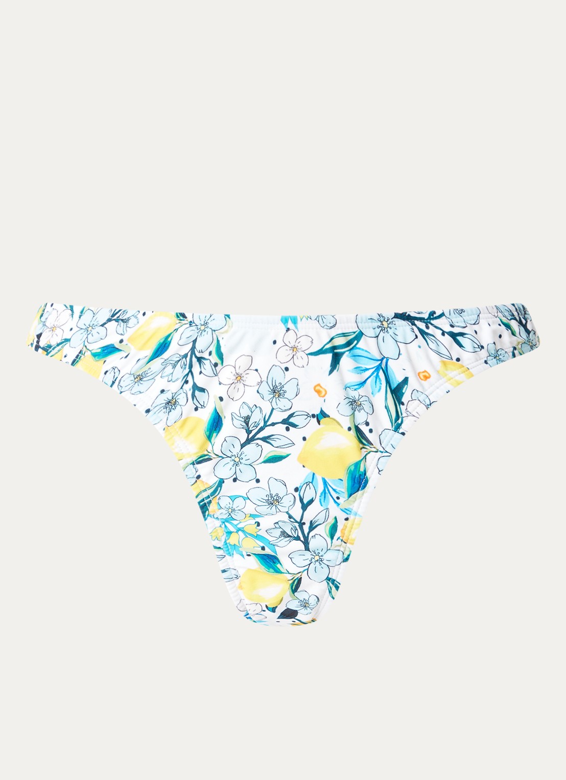 Blackbough Swim Misha bikinislip met bloemenprint - voorkant 4 lichtblauw