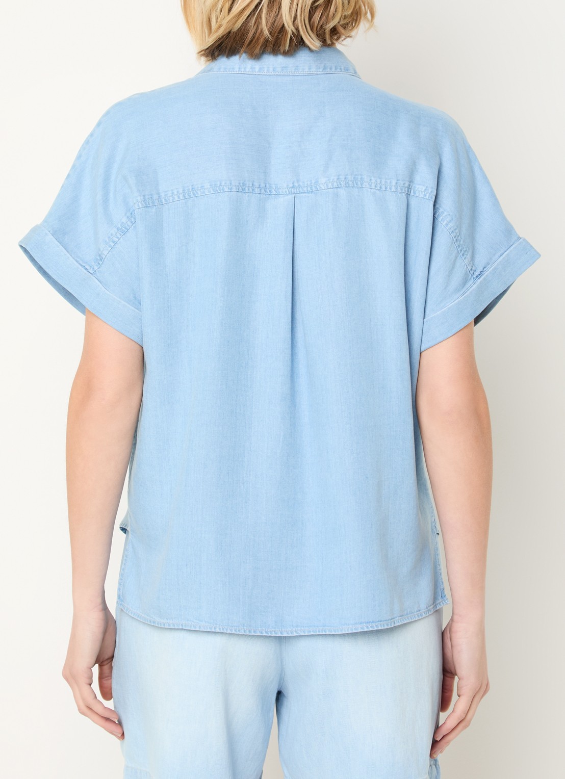 BLLMR Mia blouse met borstzakken - achterkant 3 indigo