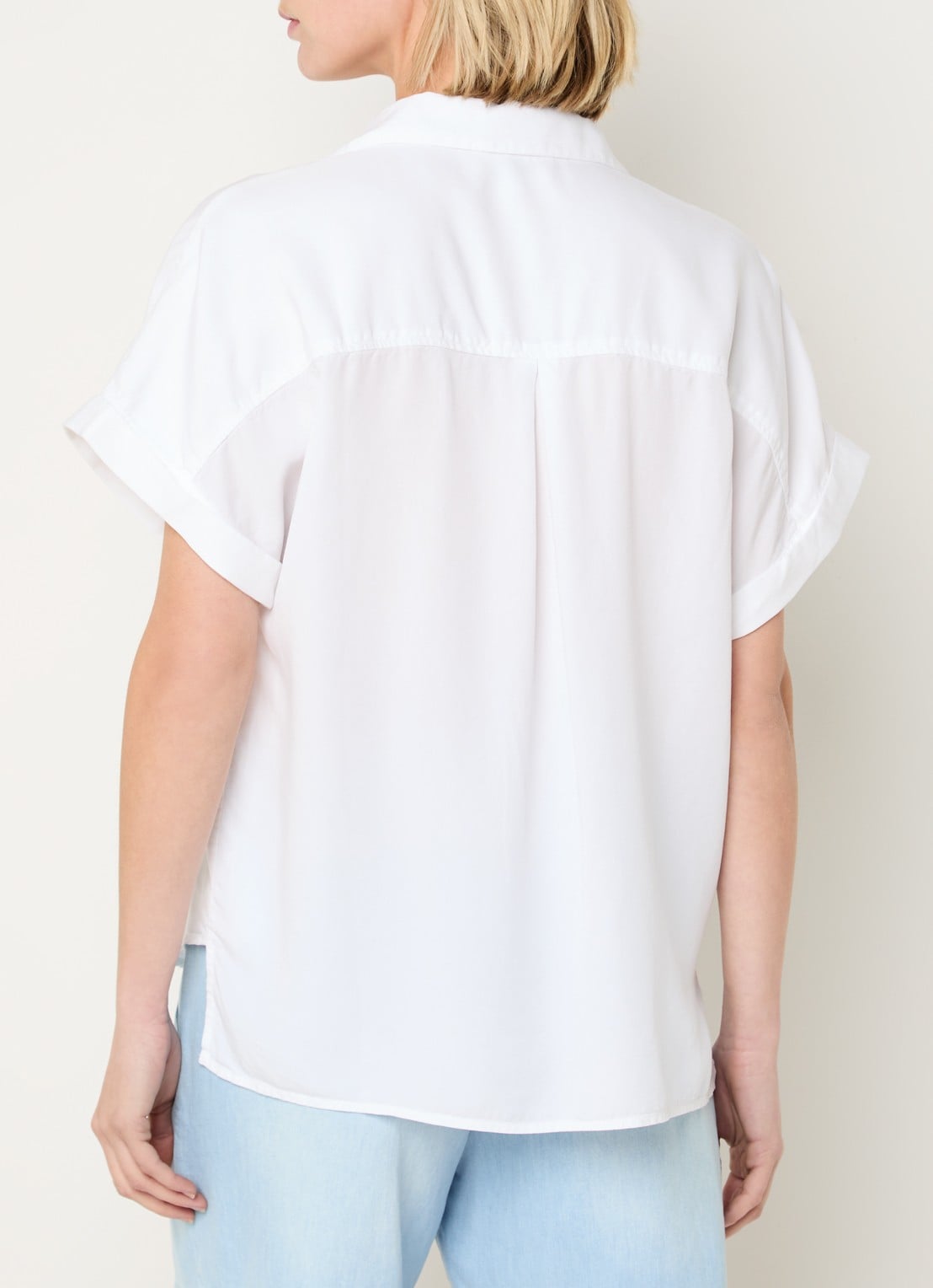 BLLMR Mia blouse met borstzakken - achterkant 3 wit