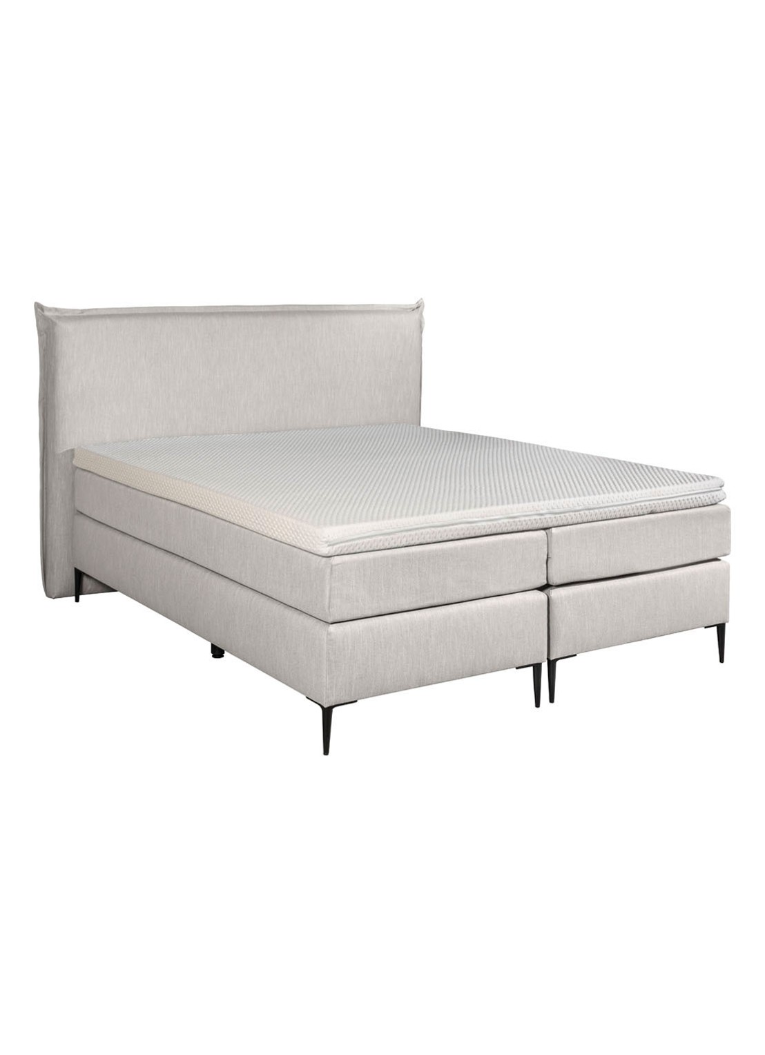 Bloemendaal Capri boxspring combinatie inclusief matras en topper - voorkant 4 beige