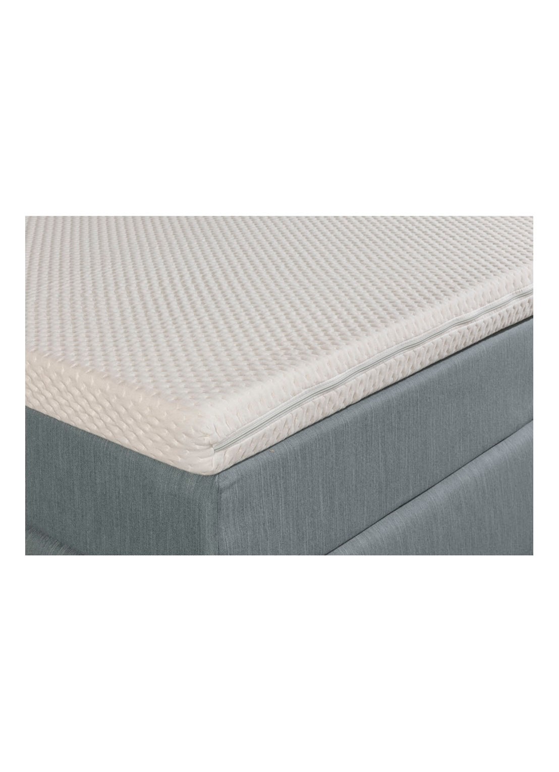 Bloemendaal Capri boxspring combinatie inclusief matras en topper - detail 4 staalblauw