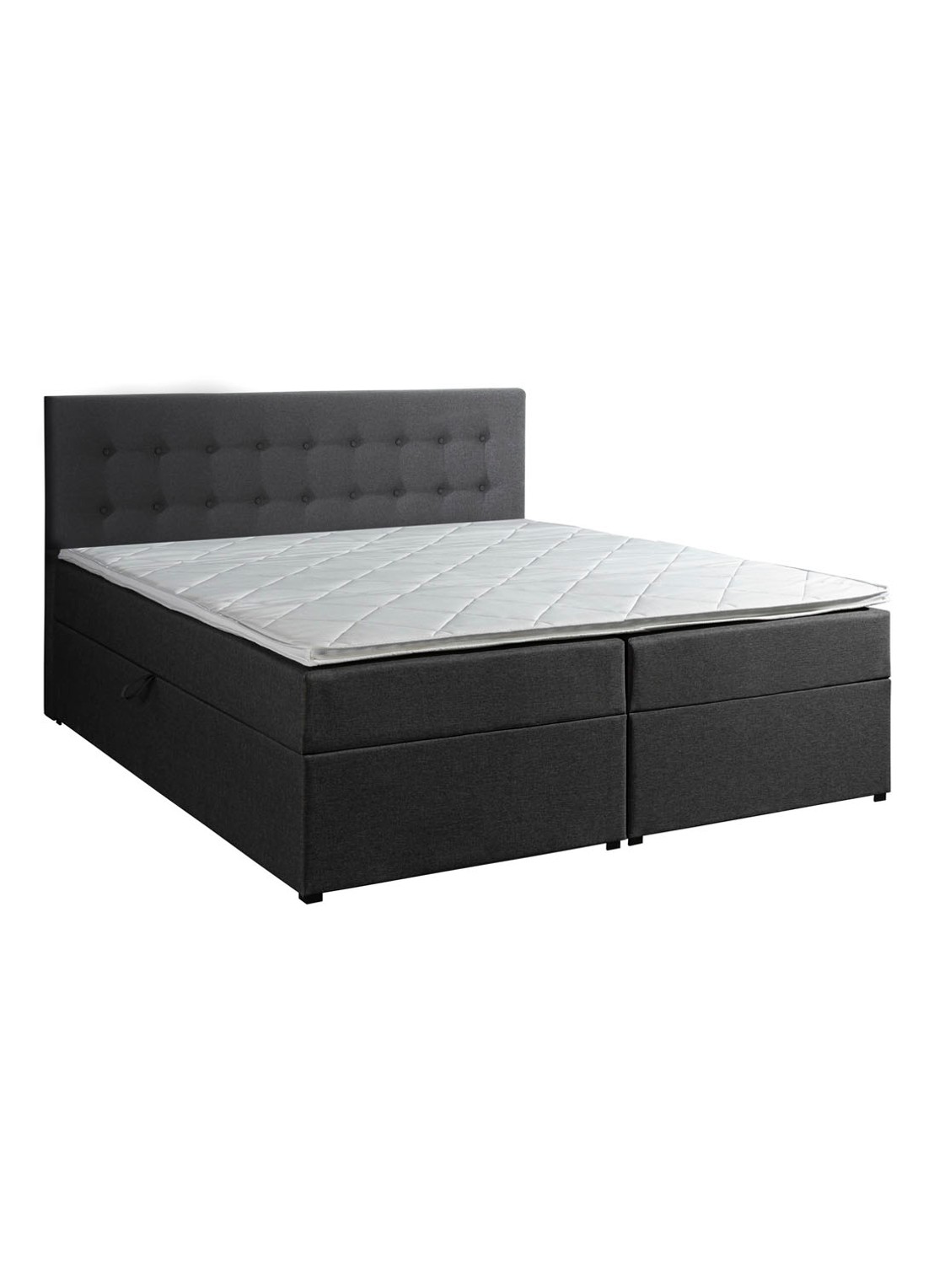 Bloemendaal Guardar Boxspring met opbergruimte inclusief matras en topper - detail 3 antraciet
