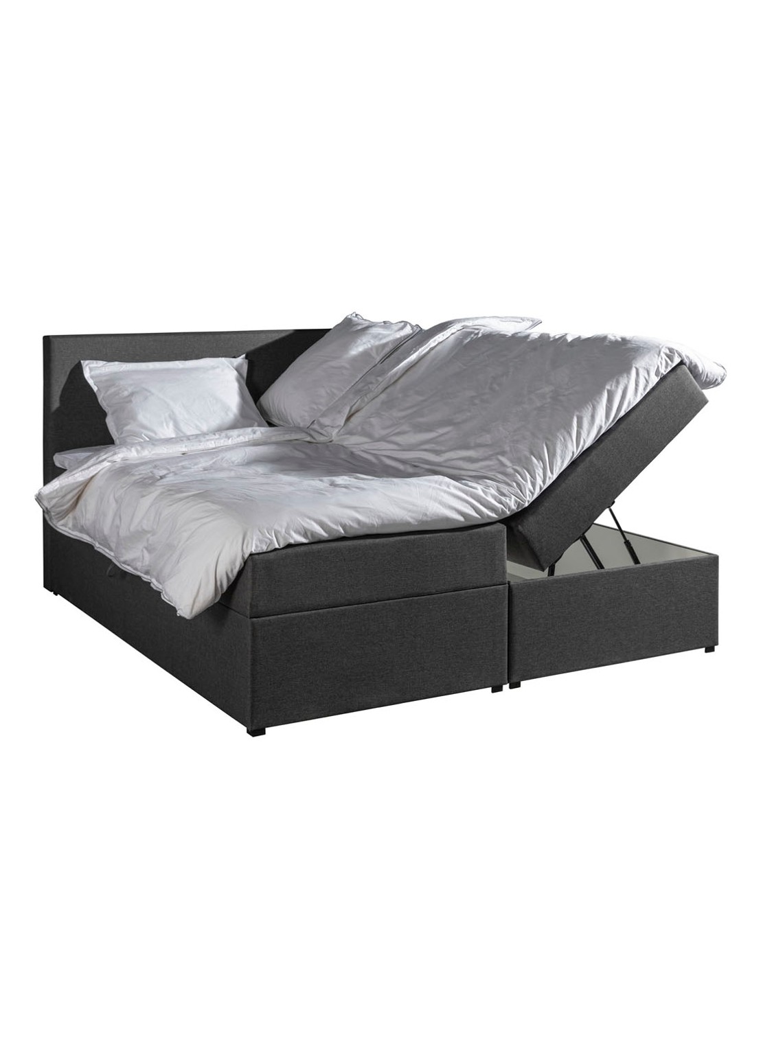 Bloemendaal Guardar Boxspring met opbergruimte inclusief matras en topper - detail 4 antraciet