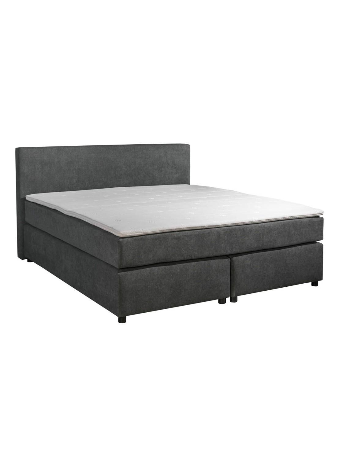Bloemendaal Monza boxspring combinatie inclusief matras en topper  - voorkant 2 antraciet