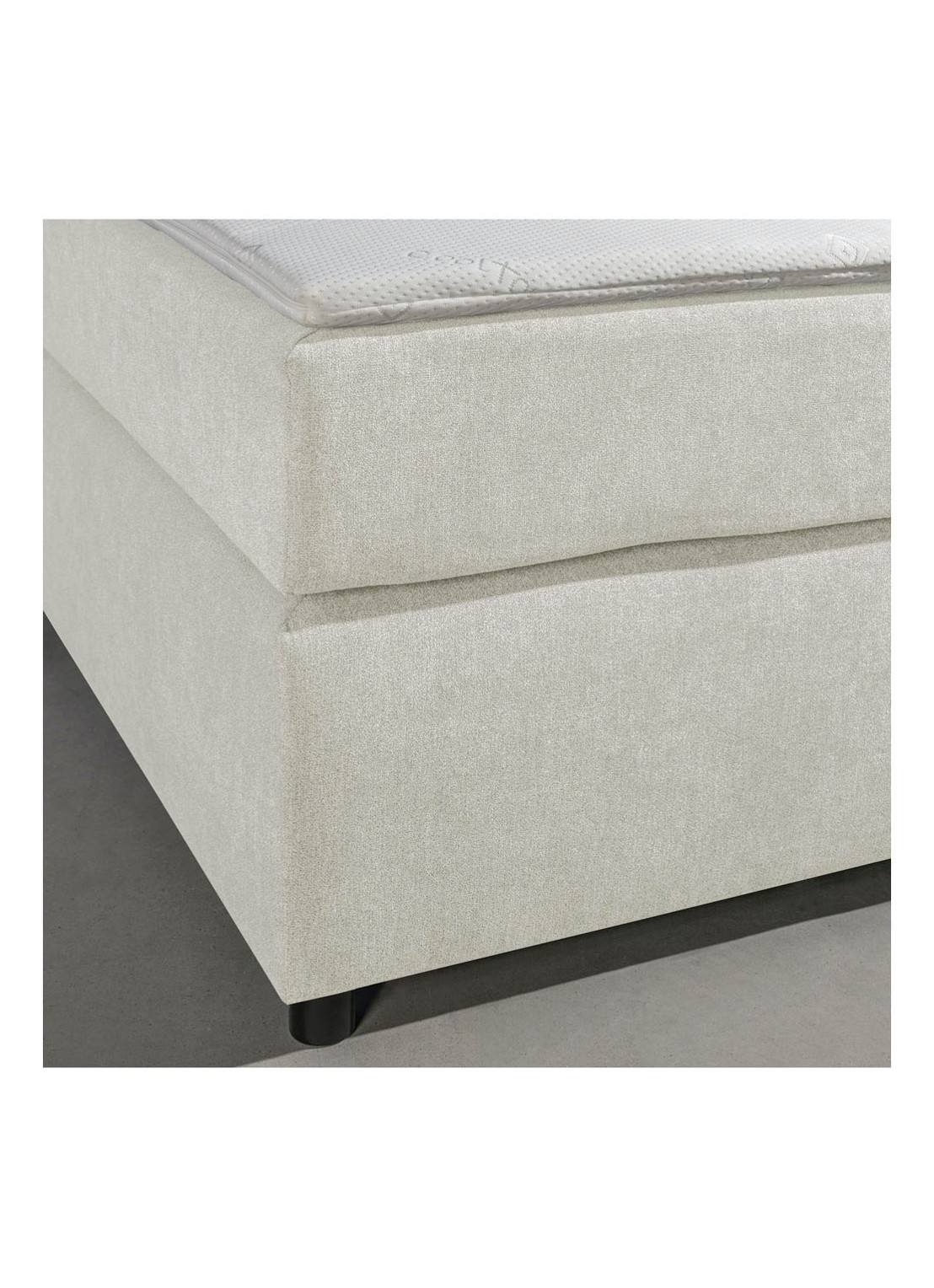 Bloemendaal Monza boxspring combinatie inclusief matras en topper  - achterkant beige