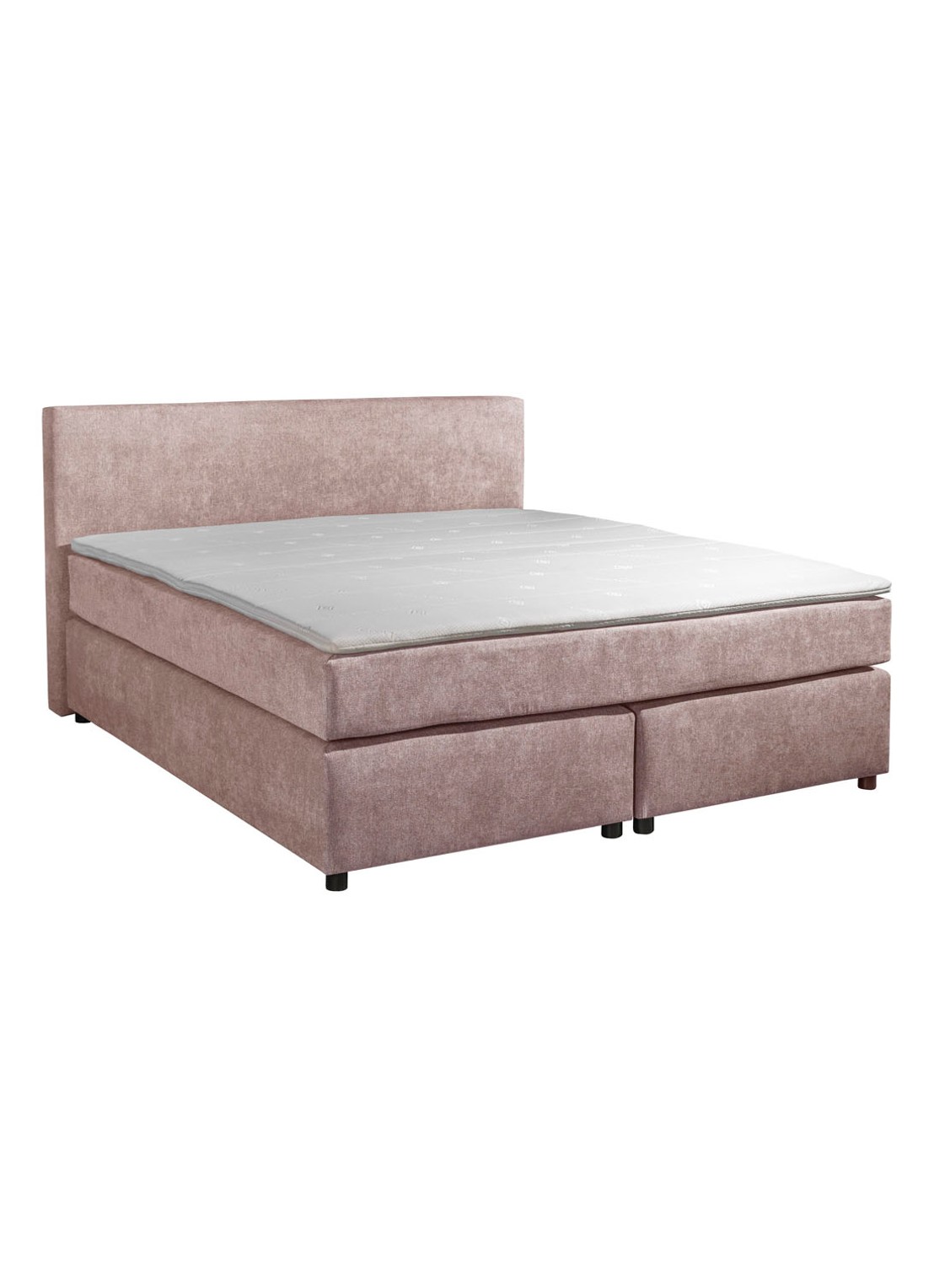 Bloemendaal Monza boxspring combinatie inclusief matras en topper  - voorkant 2 oudroze