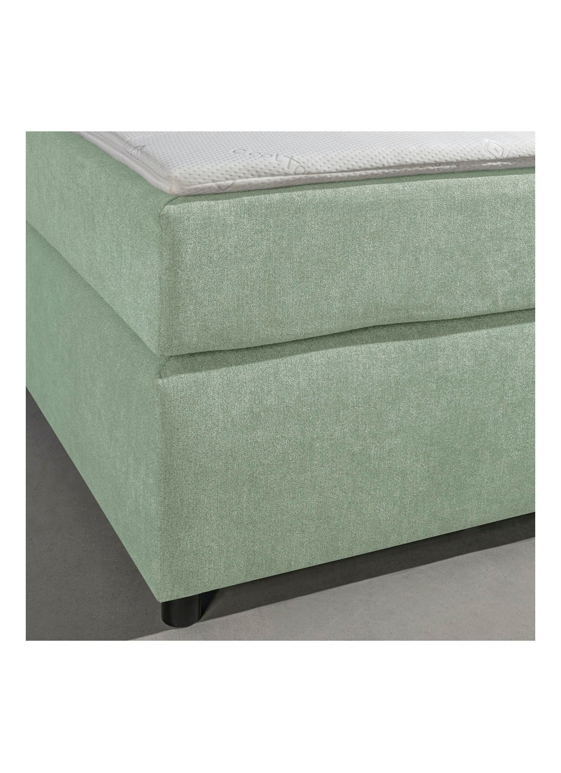 Bloemendaal Monza boxspring combinatie inclusief matras en topper  - achterkant lichtgroen