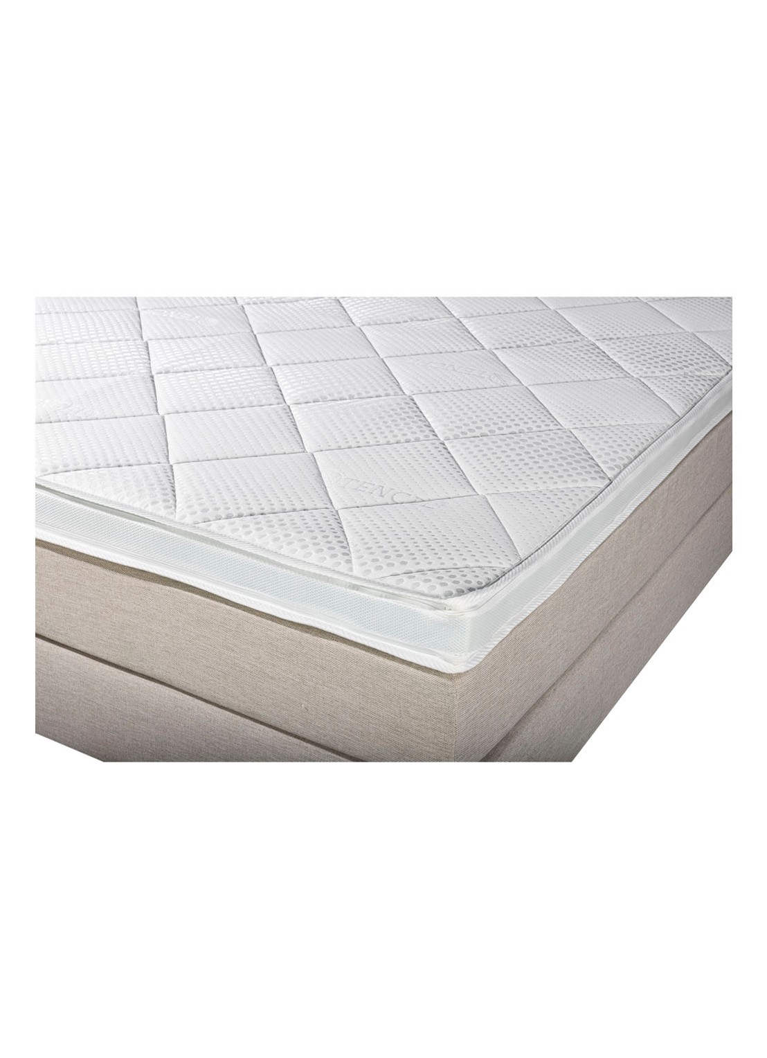 Bloemendaal  topper matras    - detail wit