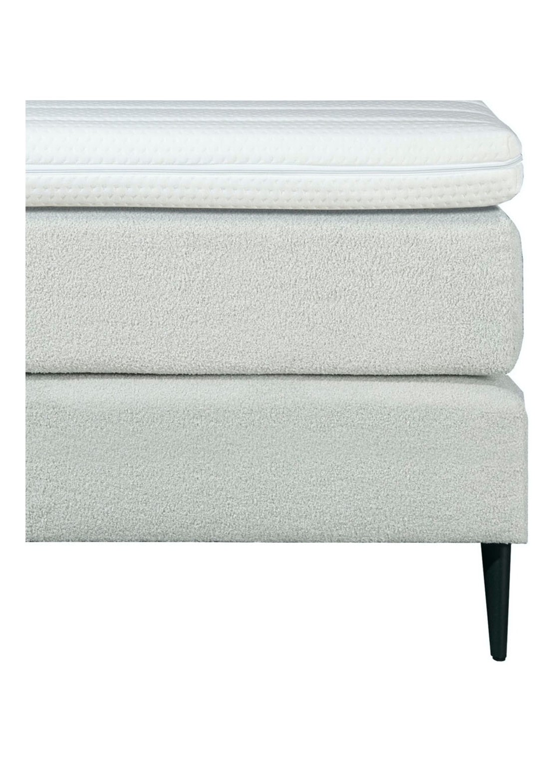 Bloemendaal Treviso eenpersoons boxspring combinatie inclusief matras en topper - achterkant wit