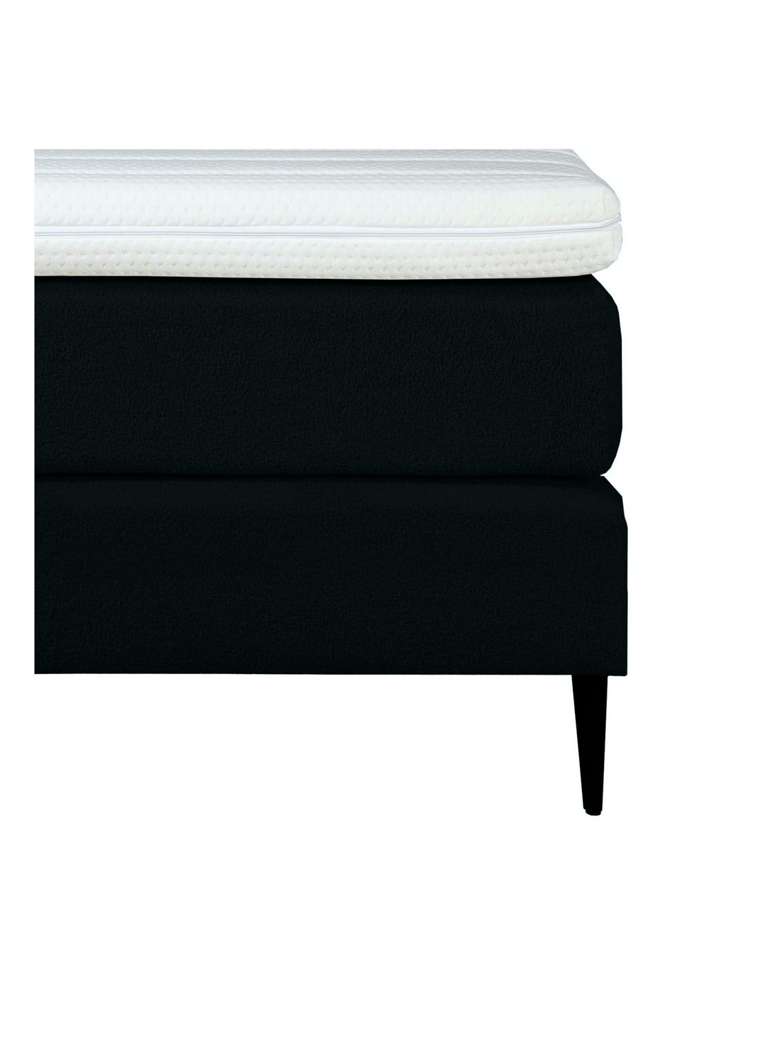 Bloemendaal Treviso eenpersoons boxspring combinatie inclusief matras en topper - achterkant zwart