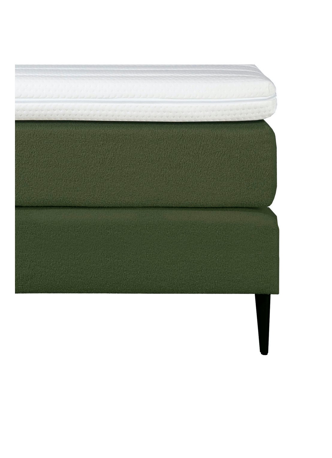 Bloemendaal Treviso eenpersoons boxspring combinatie inclusief matras en topper - achterkant 5 legergroen