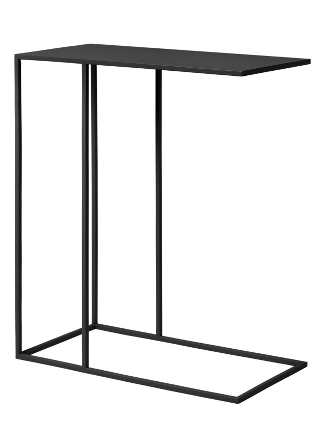 Blomus Fera bijzettafel 50 cm - voorkant zwart