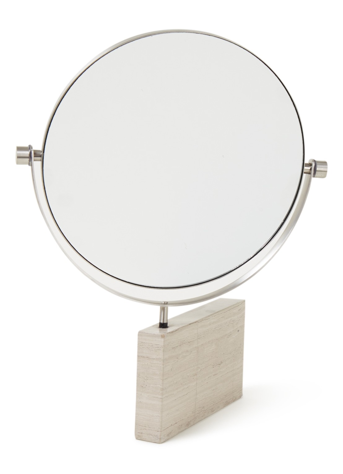 Blomus Lamura make-up spiegel 5x vergroting 26,5 cm - voorkant 2 beige