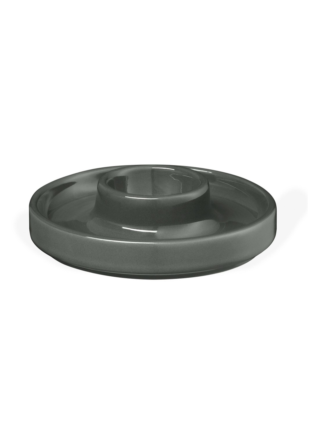 Blomus Pilar eierdop 10,4 cm set van 2  - voorkant zwart