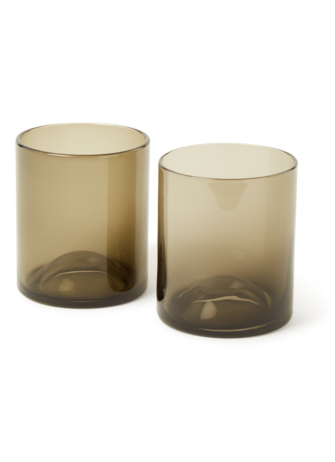 Blomus Tumbler drinkglas 30 cl set van 2 - voorkant 2 grijs