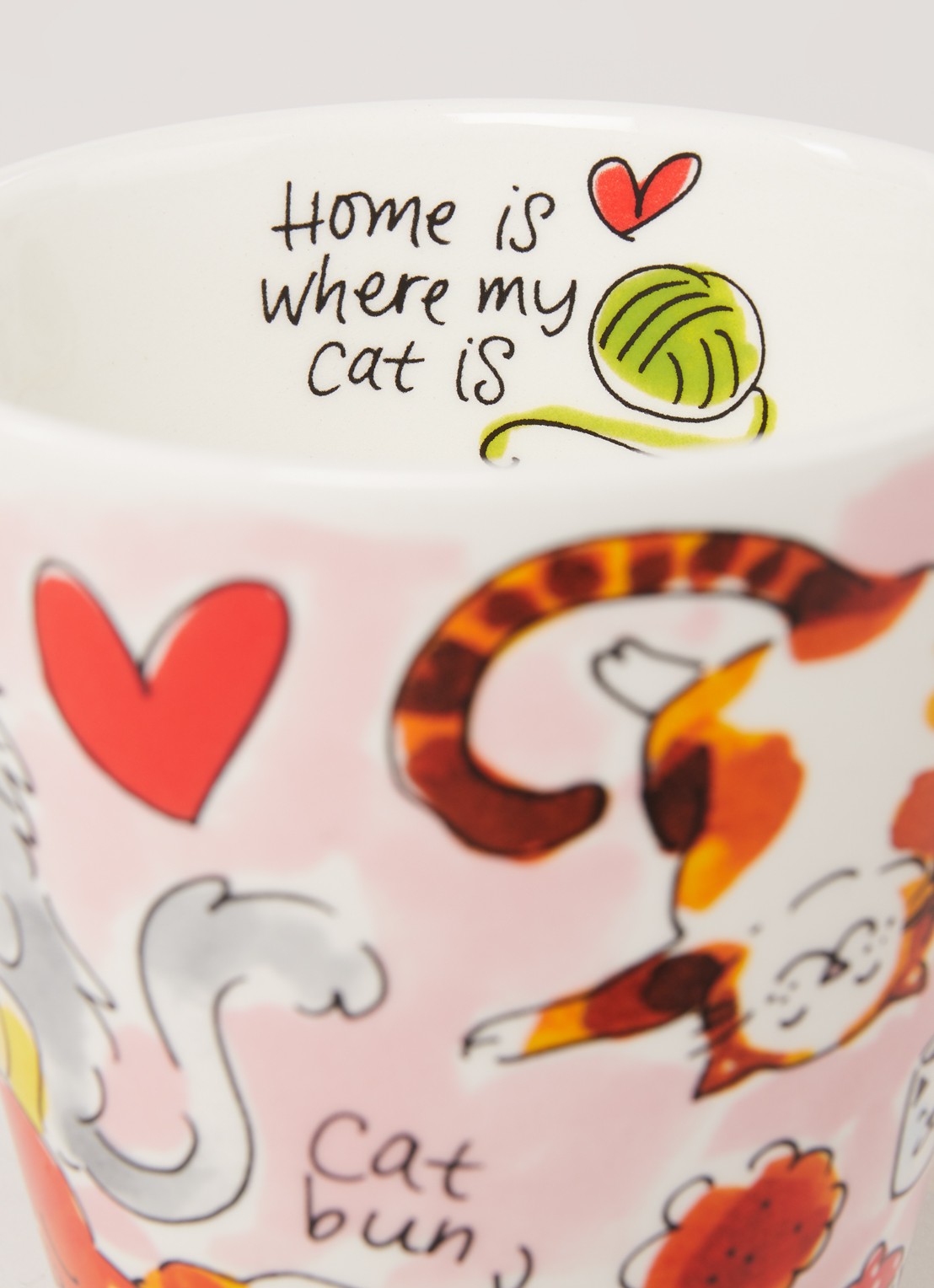 Blond Amsterdam Cat Lover mok 35 cl - detail roze