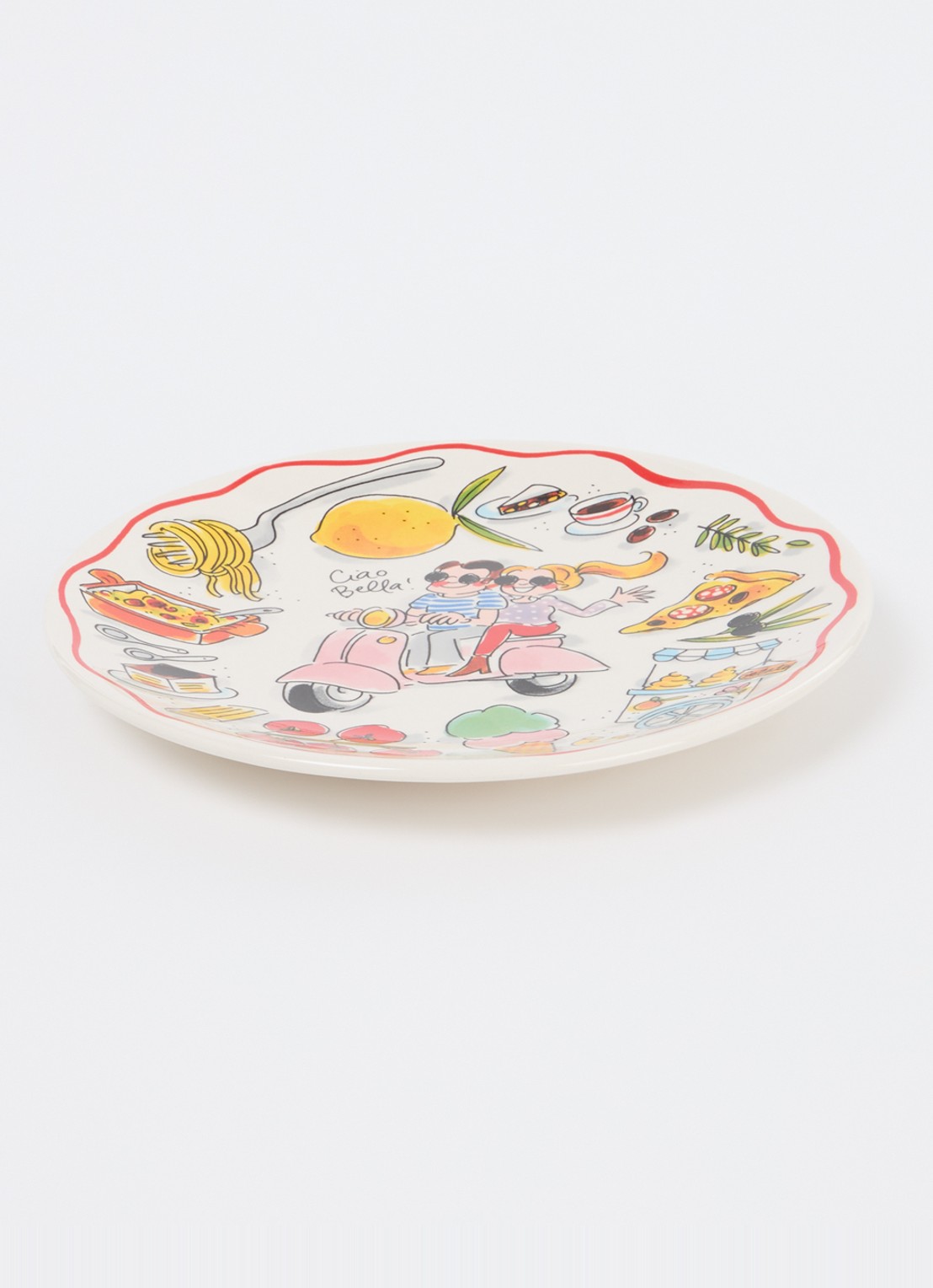 Blond Amsterdam Ciao Bella dinerbord 22 cm - voorkant 2 gebroken wit