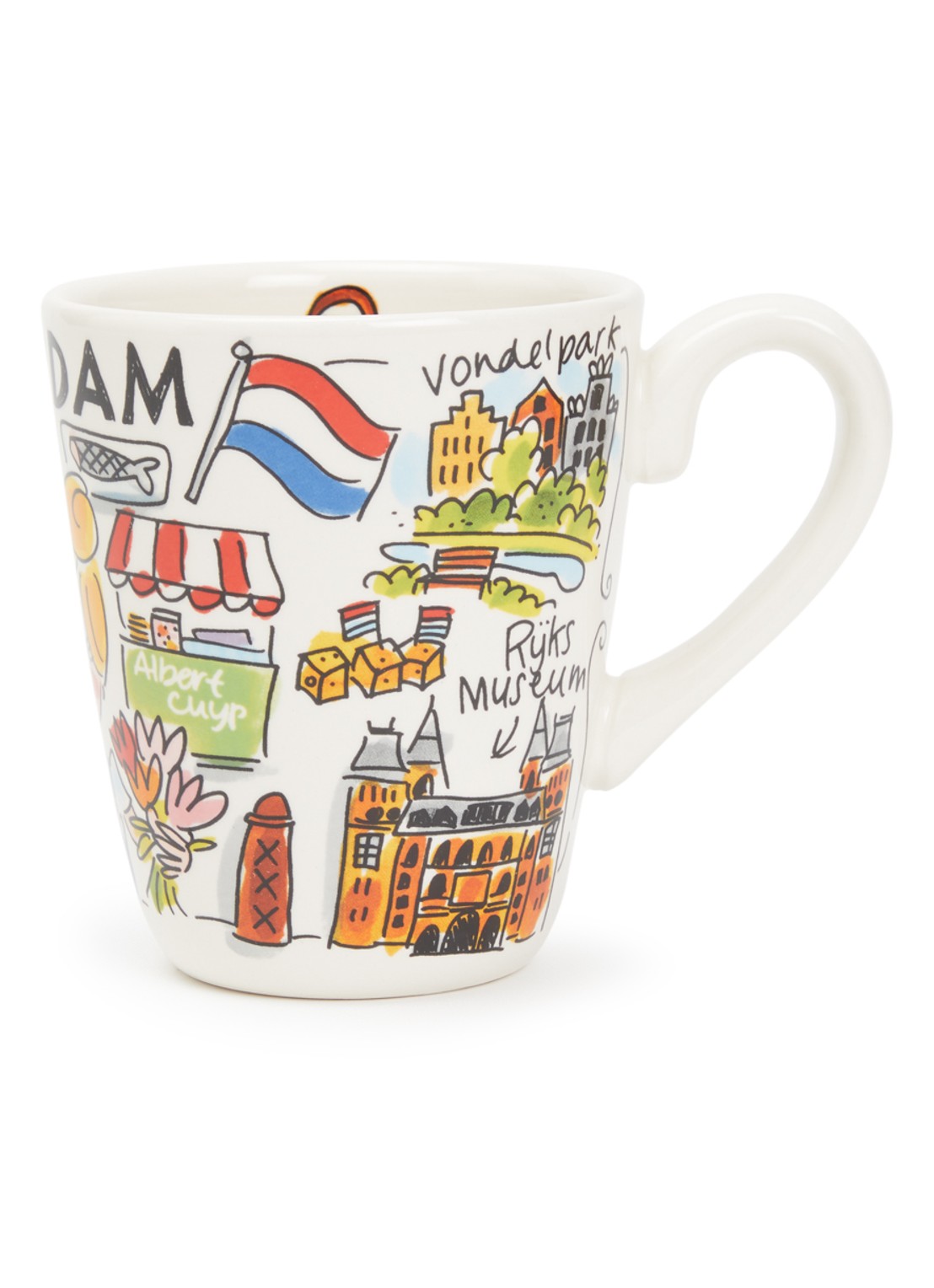 Blond Amsterdam City Icon Amsterdam mok 35 cl - voorkant gebroken wit
